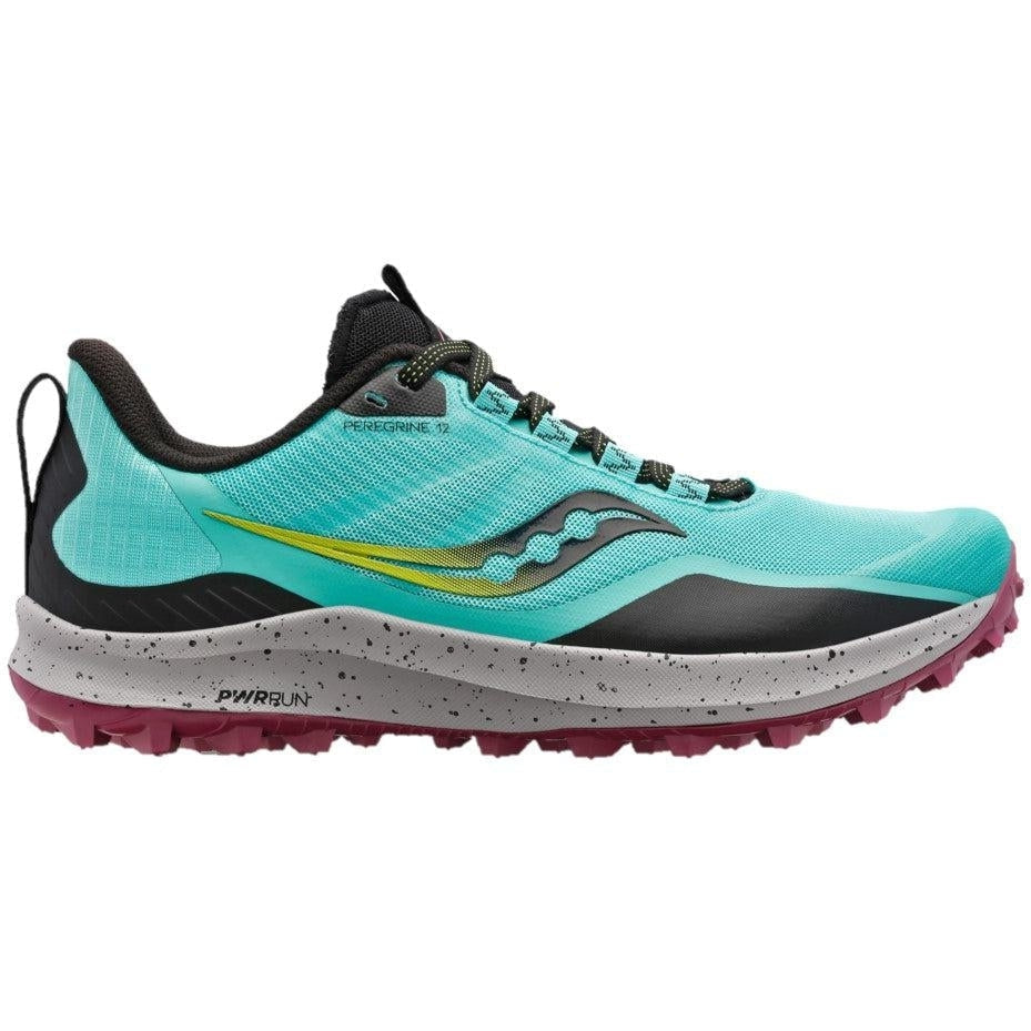 Women's Saucony Peregrine 12, Cool Mint/Acid, 8.5 B Medium