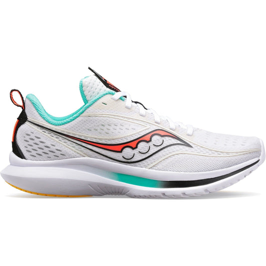 Women's Saucony Kinvara 13, White/Black/Vizi, 8 B Medium