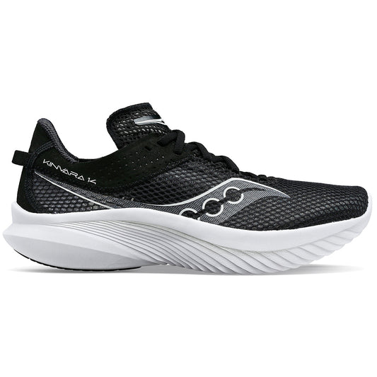 Women's Saucony Kinvara 14, Black/White, 10.5 D Wide